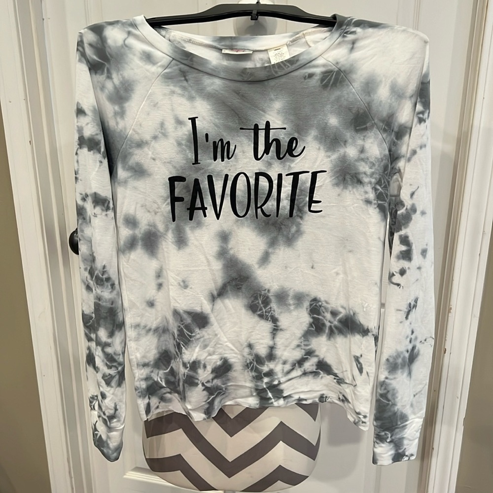 Day trip tie dye long sleeve “I’m the Favorite”, size L